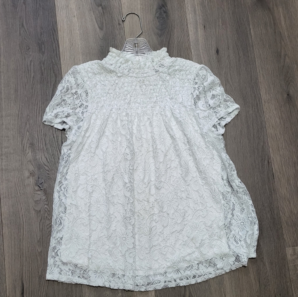 White Lace Top - XL